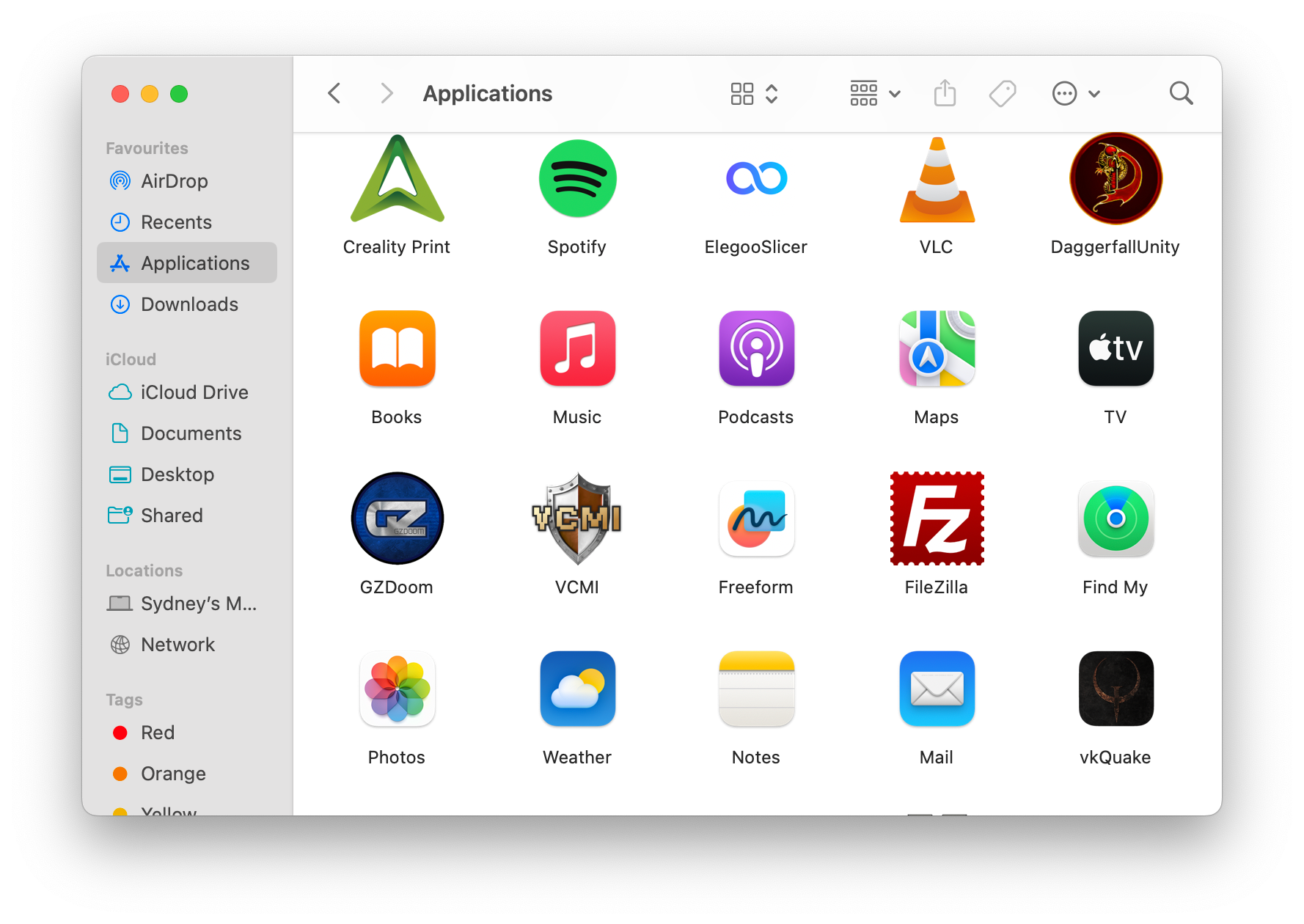 The macOS Applications folder.