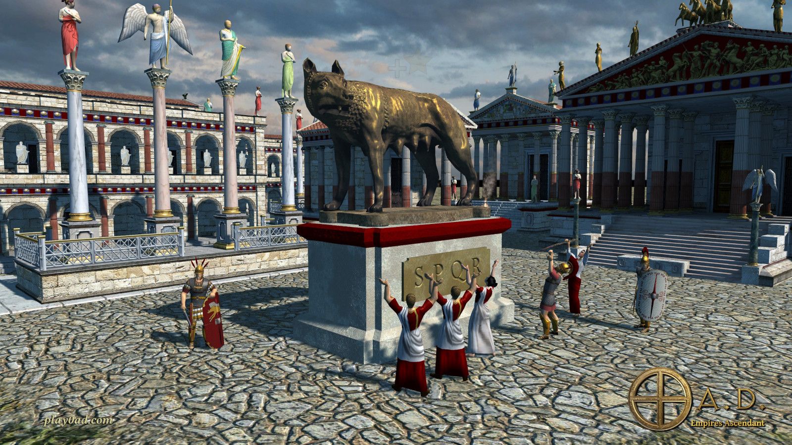 Official screenshot of the Roman Empire in 0 AD.