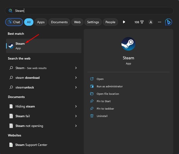 Steam desktop client