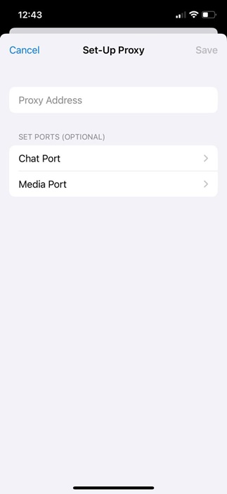 Proxy address