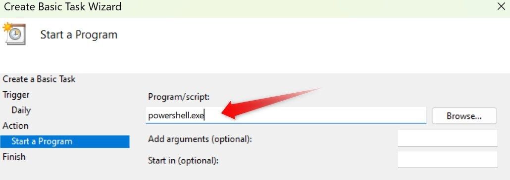 Running a Custom script at a specific time using Task Scheduler.