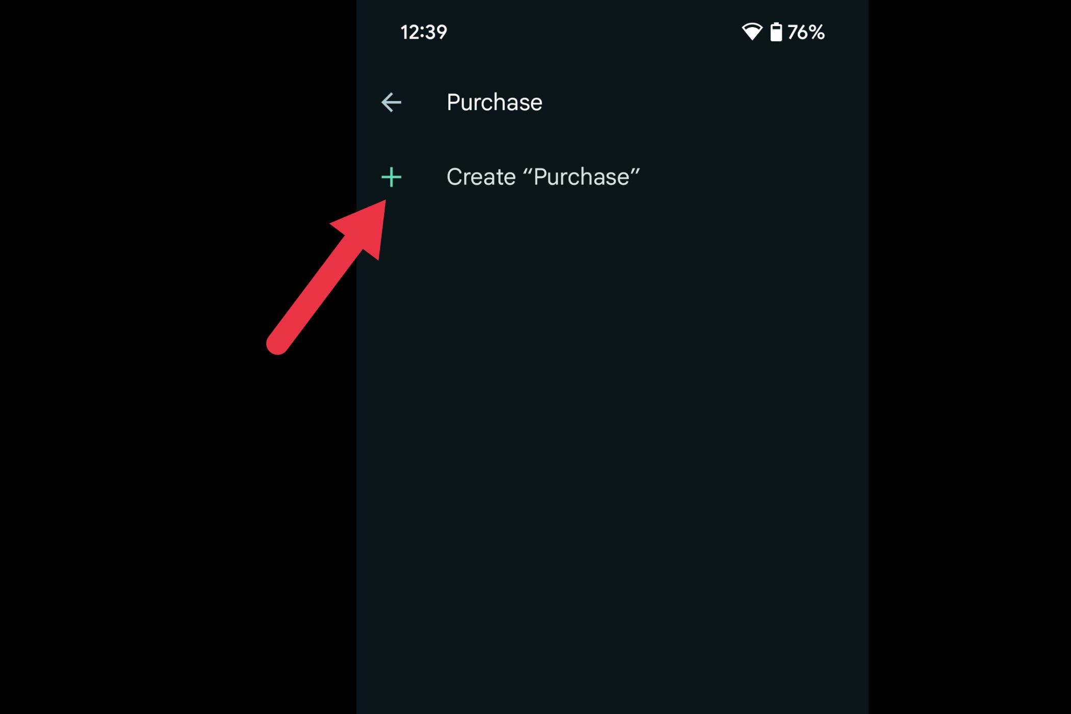An image showing the create label option