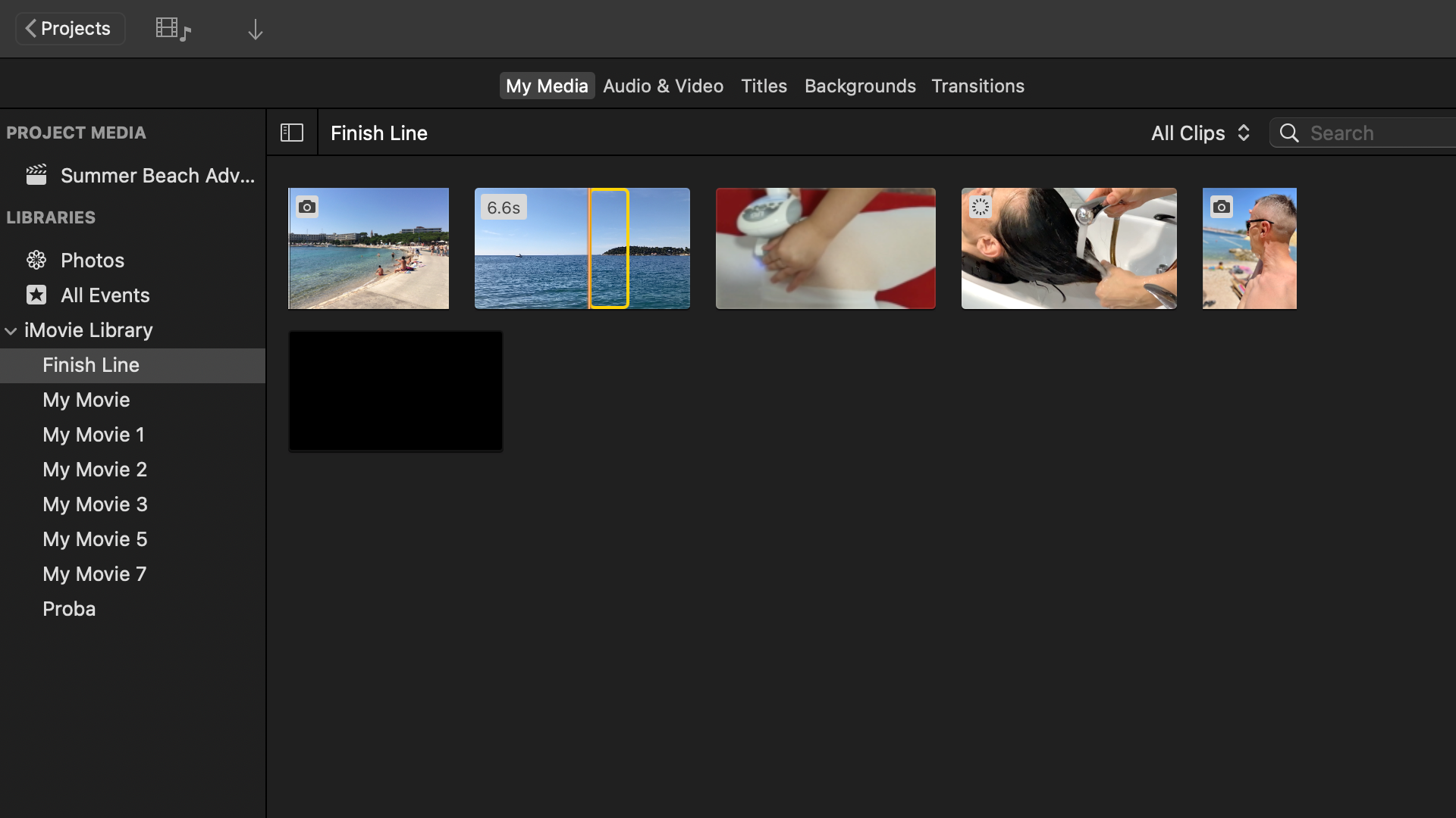iMedia for Mac media browser closeup