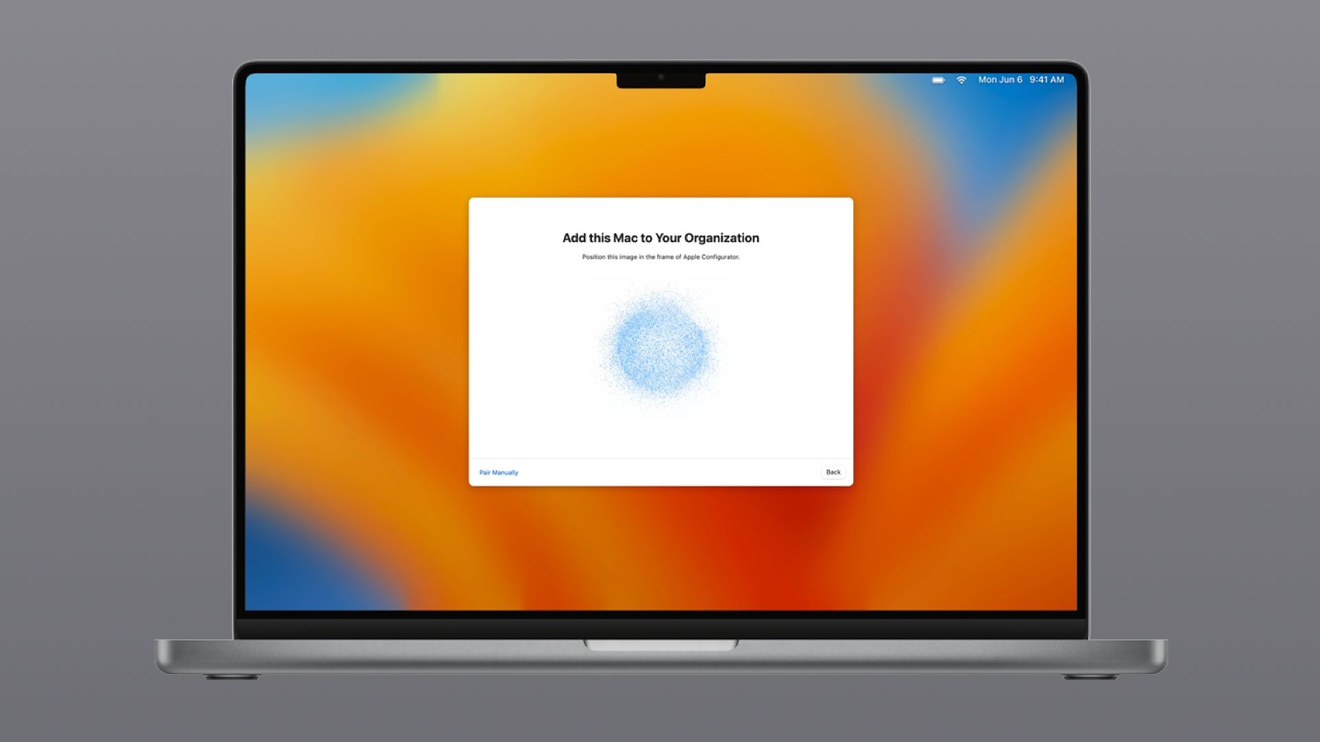 Apple macOS Setup Assistant Apple Configurator iPhone Scan Image