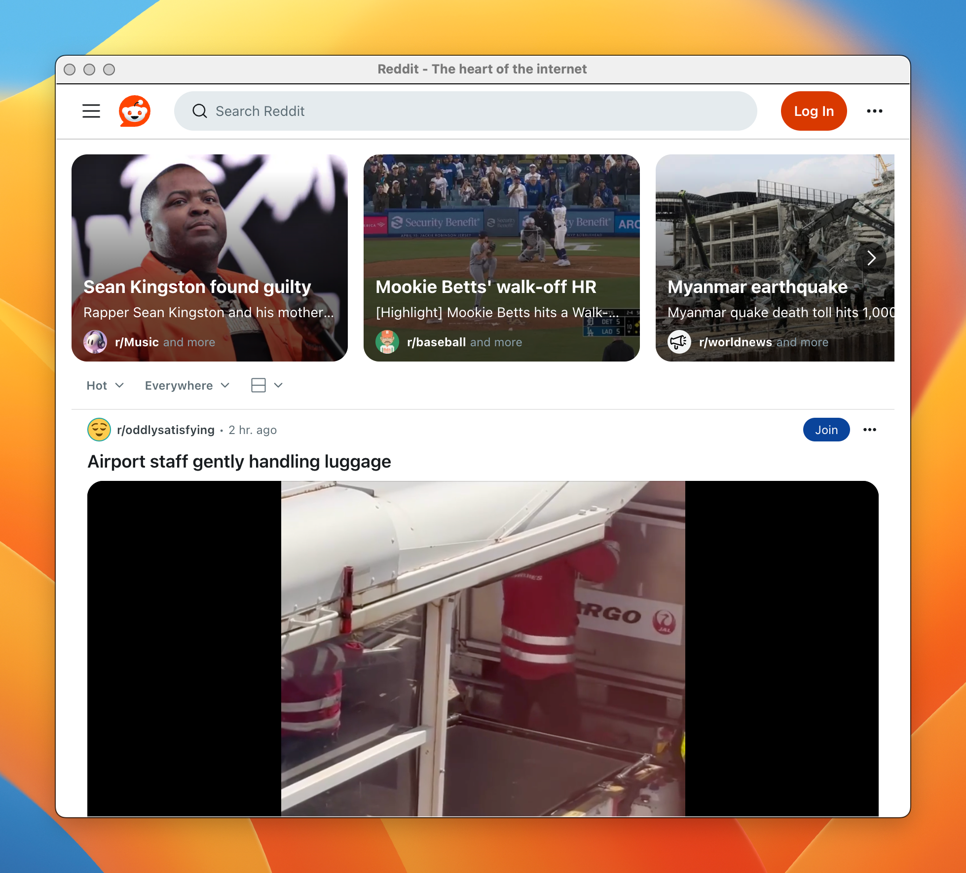 Using Nativefier to run a discrete Reddit application.