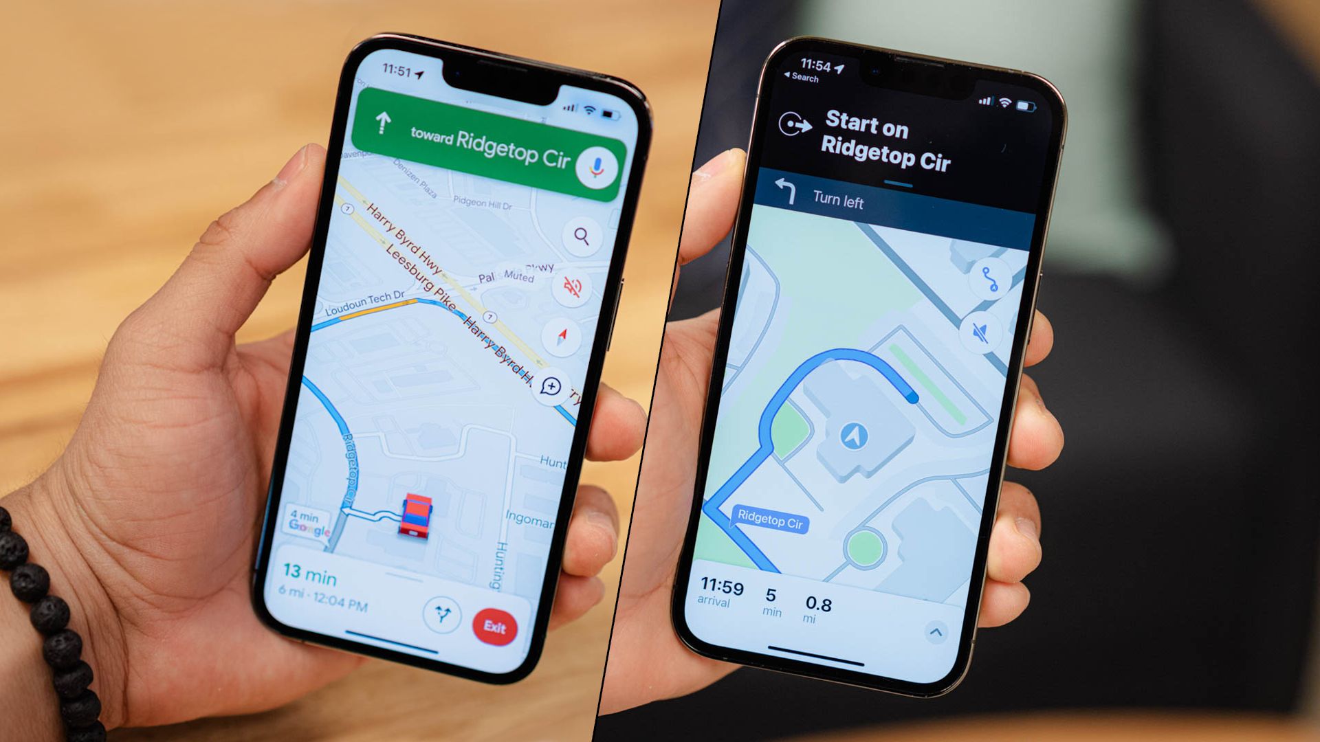 Google Maps vs Apple Maps