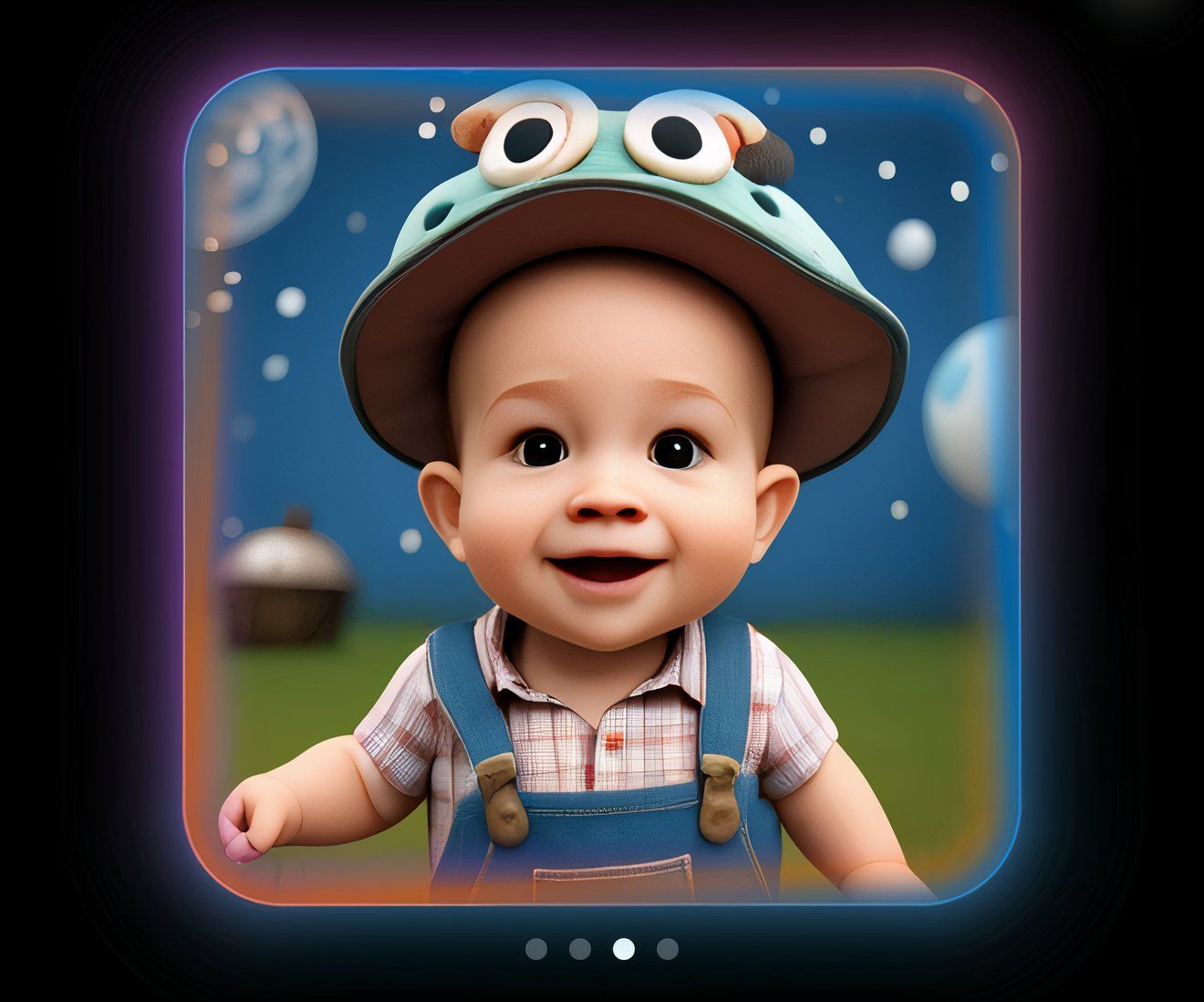 Toddler image generated using Image Playground for iPhone.