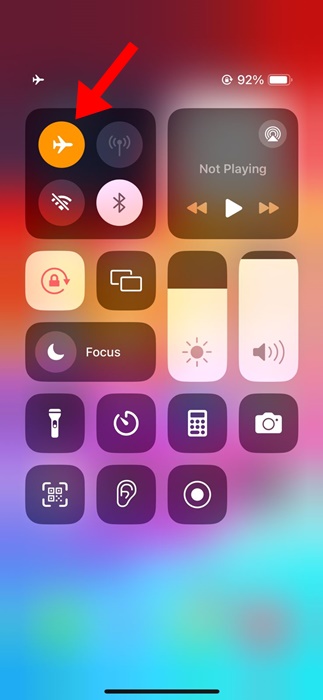 Turn On/Off the Airplane Mode