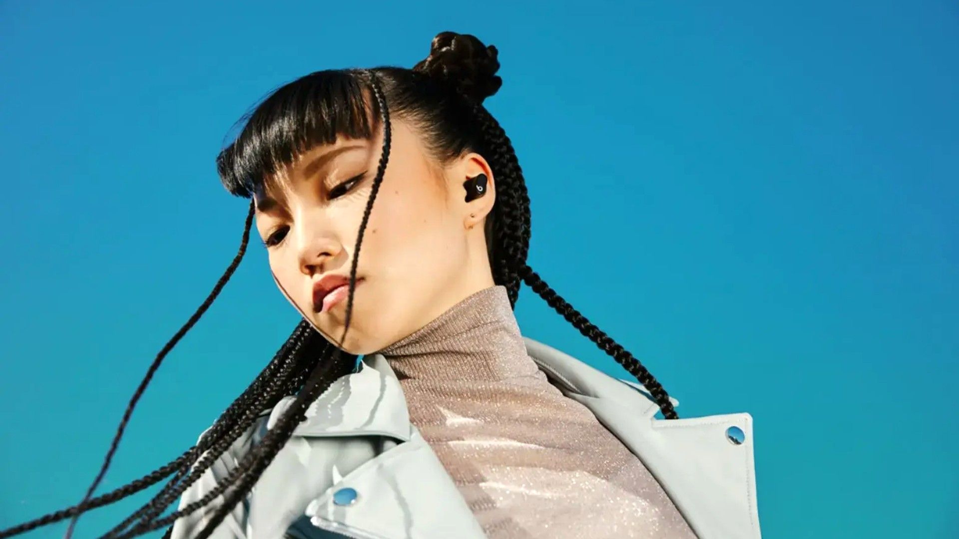 Person wearing studio beats earbuds