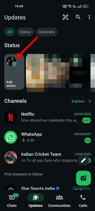 Add Status