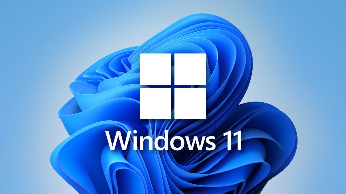 Windows 11 Logo with Wallpaper