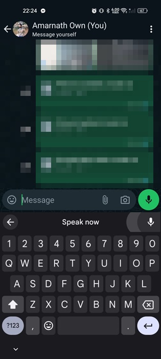 Start speaking