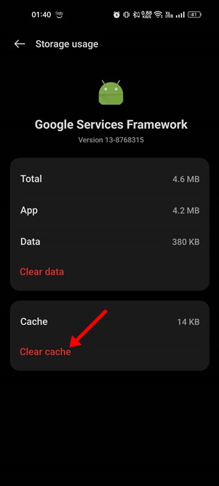 Clear Cache
