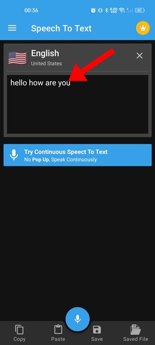 speech transcribed