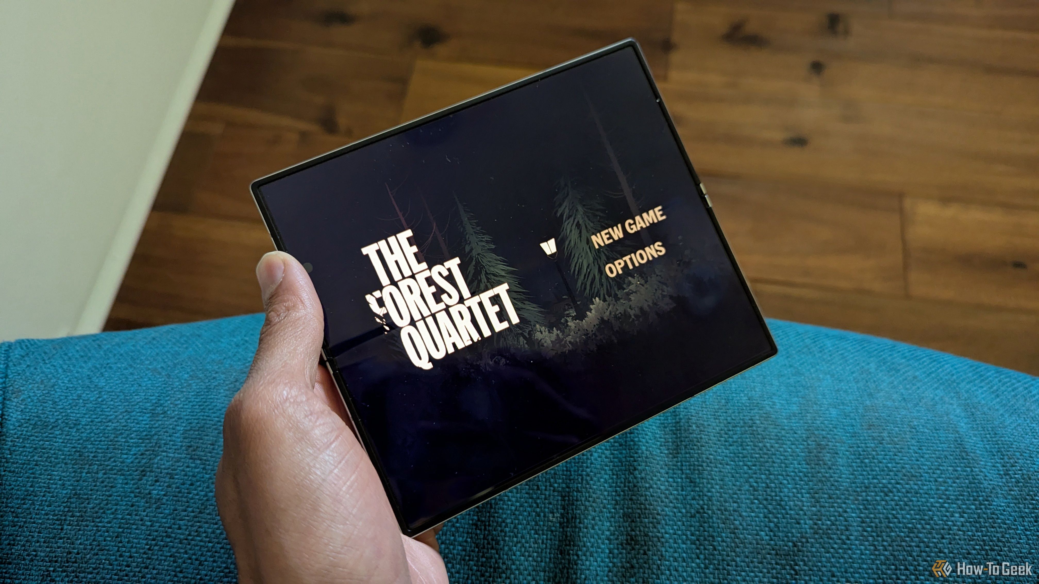 'The Forest Quartet' on a Galaxy Z Fold 6.