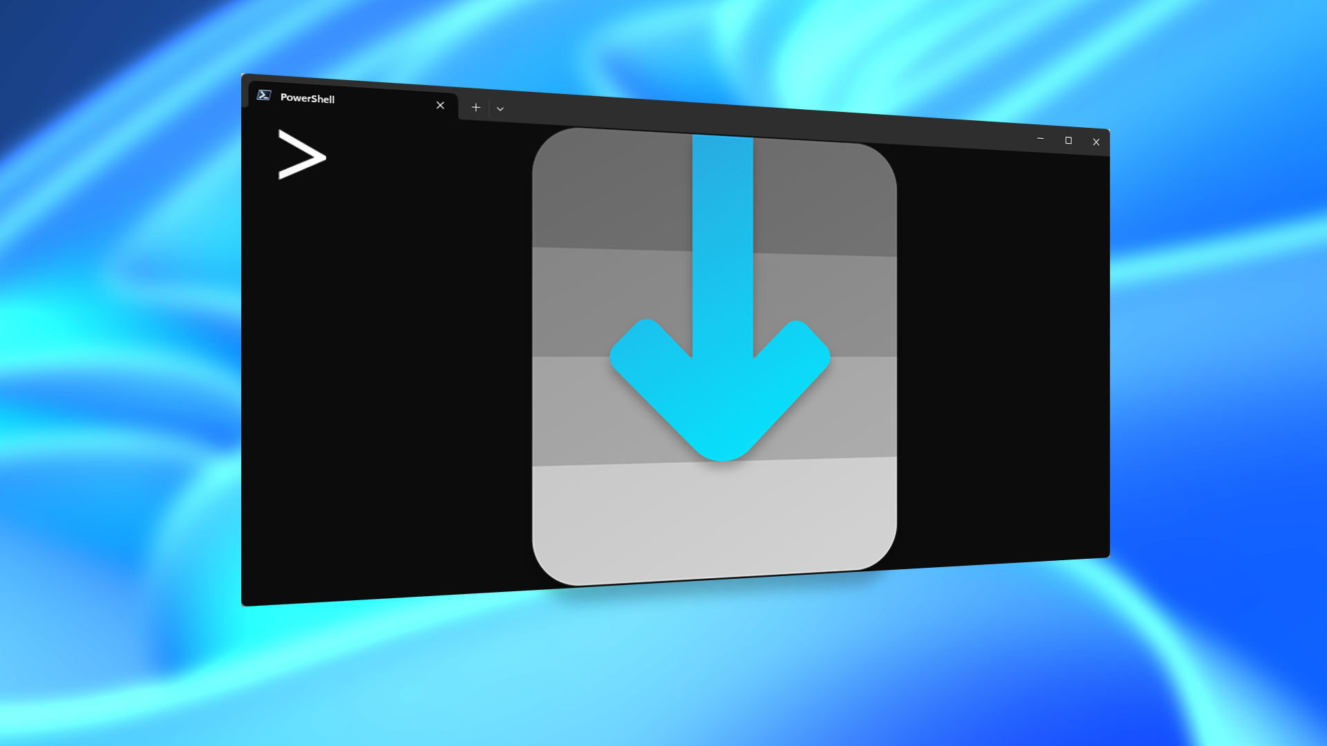 The UniGetUI icon on a Terminal window.